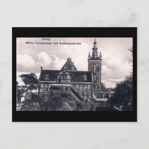 Ancienne carte postale, Gdansk/Danzig, Pologne