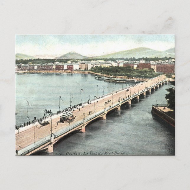 Ancienne carte postale - Genève, Suisse (Devant)