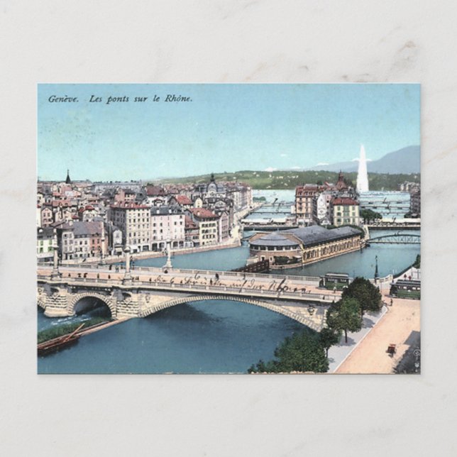 Ancienne carte postale - Genève, Suisse (Devant)