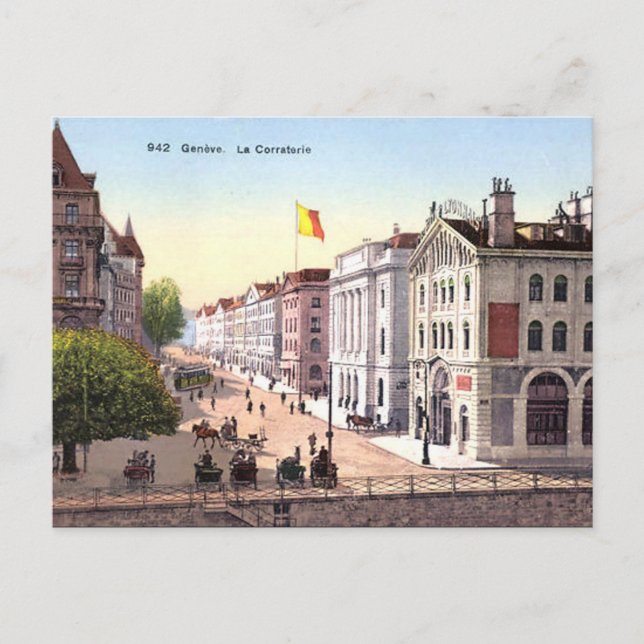 Ancienne carte postale - Genève, Suisse (Devant)