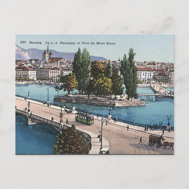 Ancienne carte postale - Genève, Suisse (Devant)