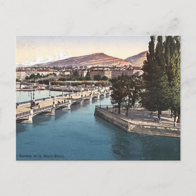 Ancienne carte postale - Genève, Suisse (Devant)