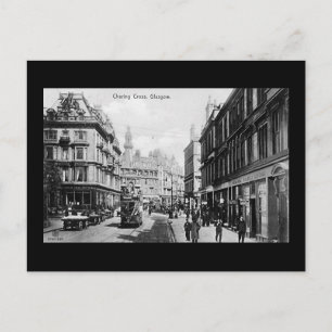 Ancienne carte postale, Glasgow, Charing Cross