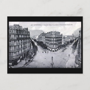 Ancienne carte postale - Grenoble, France