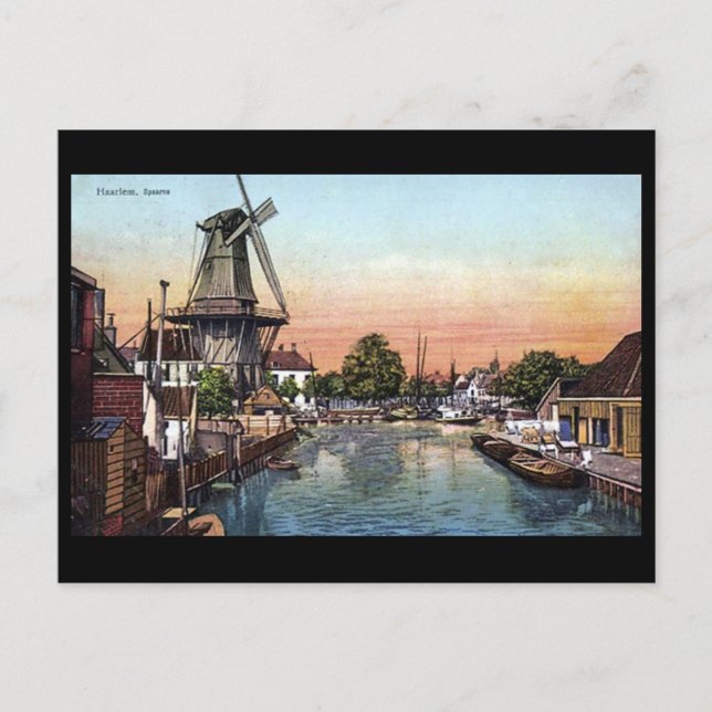 Ancienne carte postale - Harlem, Pays-Bas (Devant)