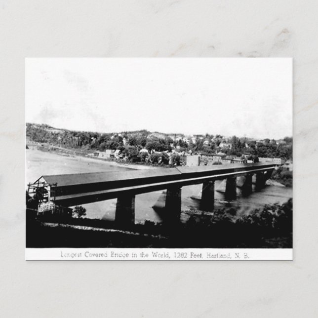 Ancienne carte postale - Hartland (Nouveau-Brunswi (Devant)
