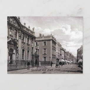 Ancienne carte postale - High St, Worcester