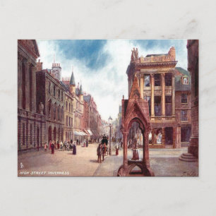Ancienne carte postale - High Street, Inverness