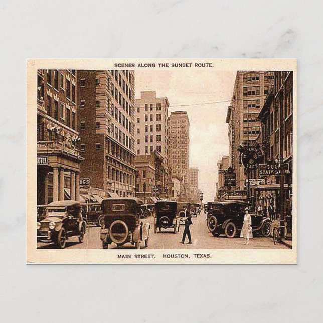Ancienne carte postale - Houston, Texas (Devant)