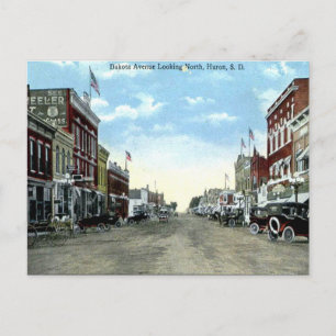Ancienne carte postale - Huron, Dakota du Sud, Éta