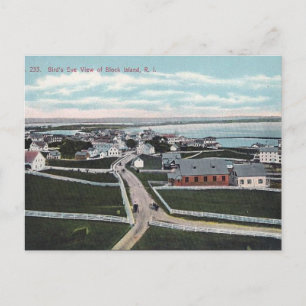 Ancienne carte postale - Île Block, Rhode Island