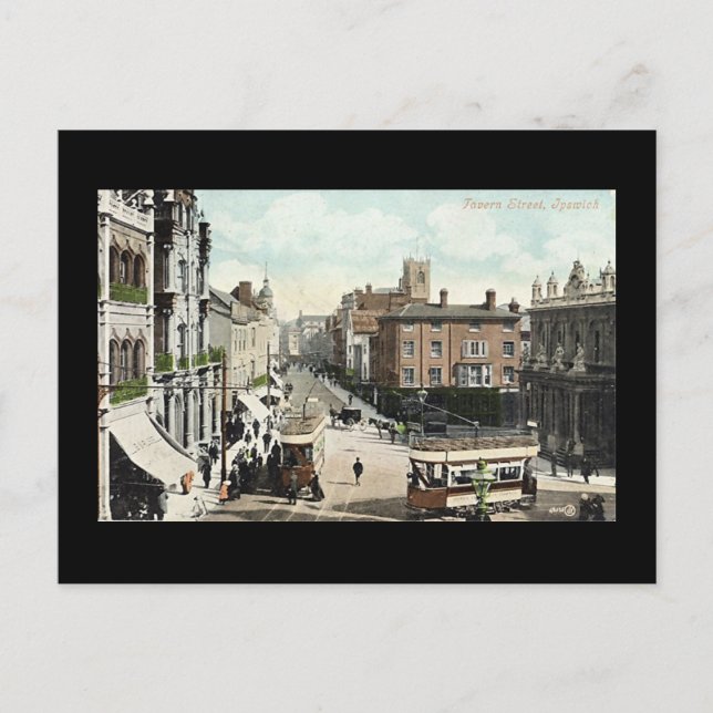 Ancienne Carte Postale, Ipswich (Devant)