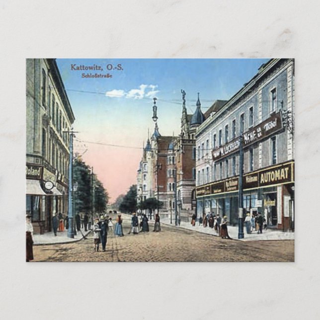 Ancienne carte postale - Katowice, Pologne (Devant)