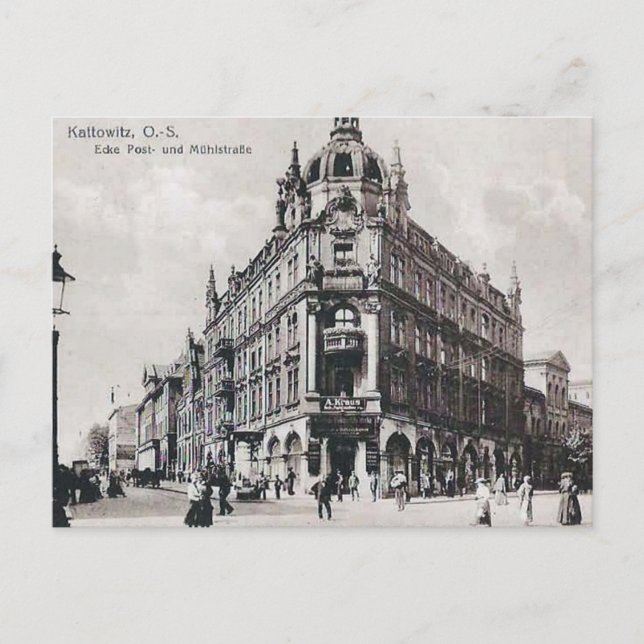 Ancienne carte postale - Katowice, Pologne (Devant)