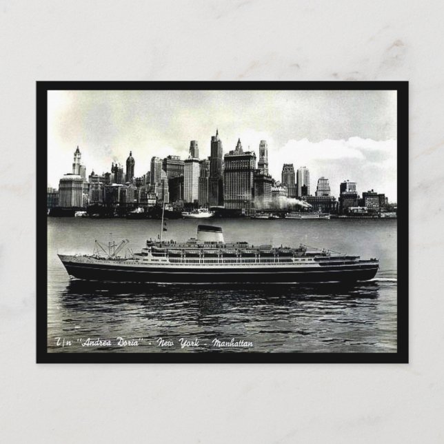 Ancienne Carte Postale - La "Andrea Doria". (Devant)