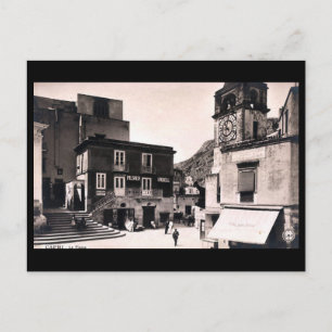 Ancienne carte postale - La Piazza, Capri, Italie