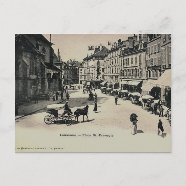 Ancienne carte postale - Lausanne, Suisse (Devant)