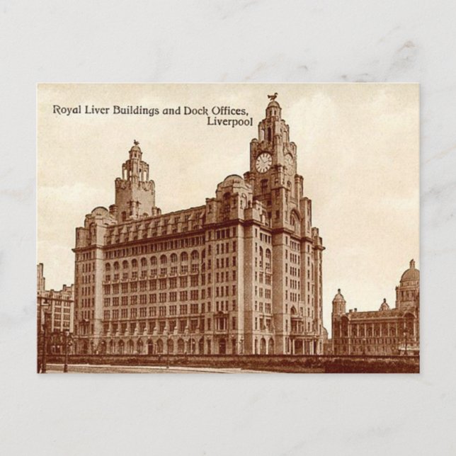Ancienne carte postale - Liverpool (Devant)