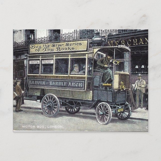 Ancienne carte postale - London Motor Bus (Devant)
