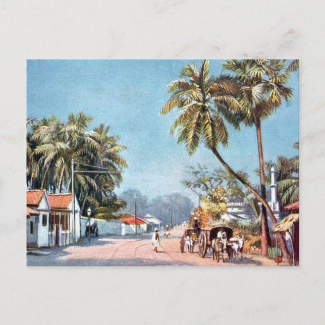 Ancienne carte postale - Madras (Chennai), Inde (Devant)