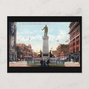 Ancienne carte postale - Main St, Salt Lake City,