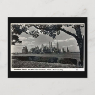 Ancienne carte postale - Manhattan Skyline