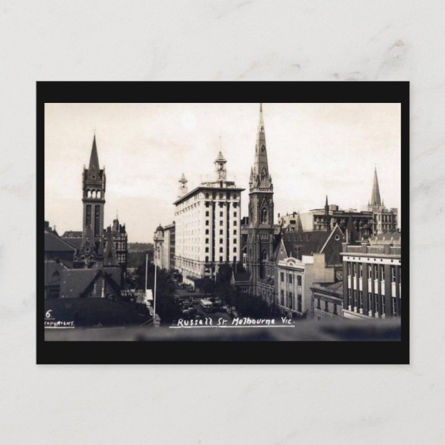 Ancienne carte postale - Melbourne, Victoria (Devant)