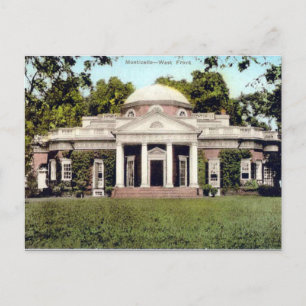 Ancienne carte postale - Monticello, Virginie, USA
