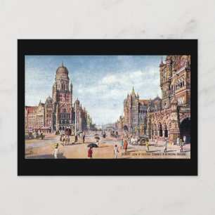 Ancienne carte postale - Mumbai, Victoria Terminus