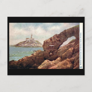 Ancienne carte postale - Mumbles Lighthouse, Swans