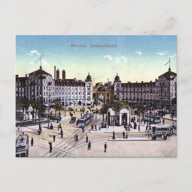 Ancienne carte postale - Munich, Allemagne (Devant)