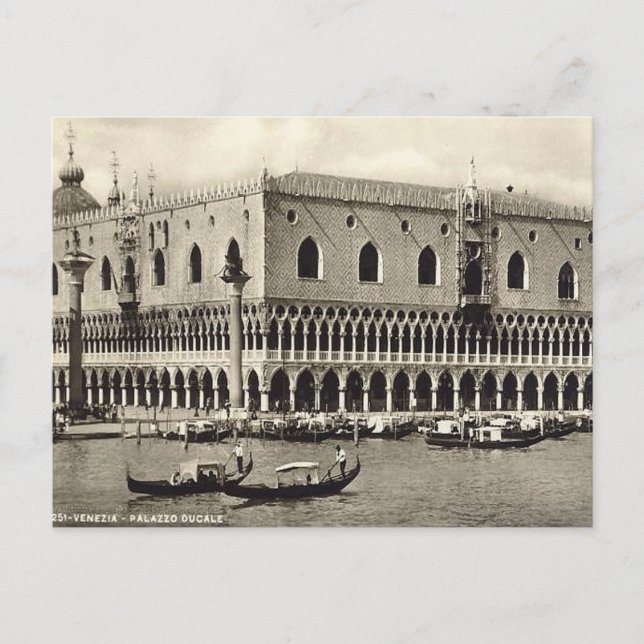 Ancienne carte postale - Palazzo Ducale, Vénétie (Devant)