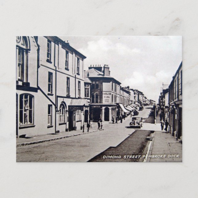 Ancienne carte postale - Pembroke Dock, Pays de Ga (Devant)