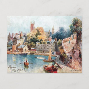 Ancienne carte postale - Penzance, Cornouailles