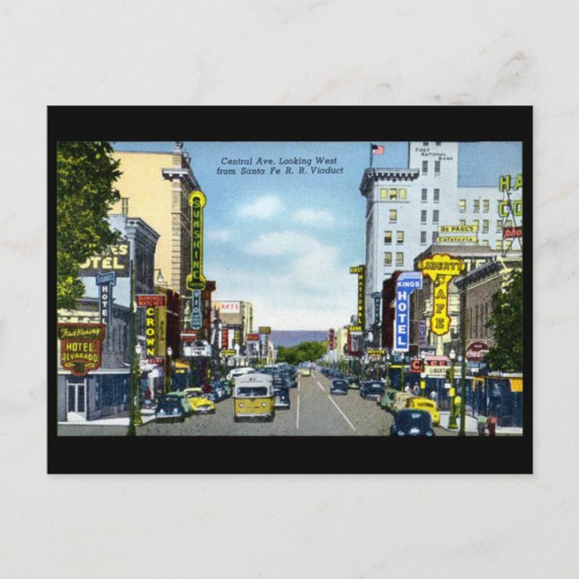 Ancienne carte postale - Père Noël Fe, Nouveau-Mex (Devant)