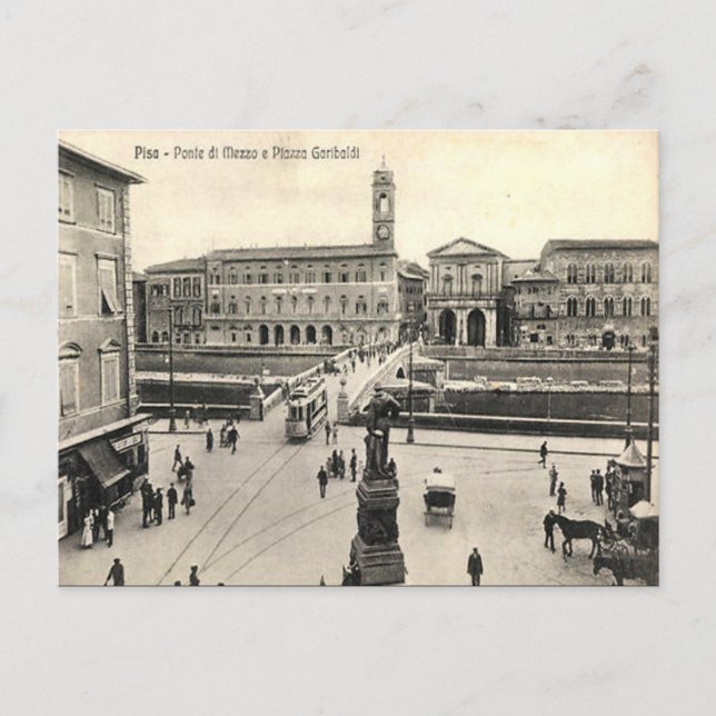 Ancienne carte postale - Pise, Italie (Devant)