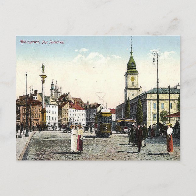 Ancienne Carte Postale - Plac Zamkowy, Varsovie, P (Devant)