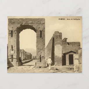 Ancienne carte postale - Pompei, Arco di Calligola