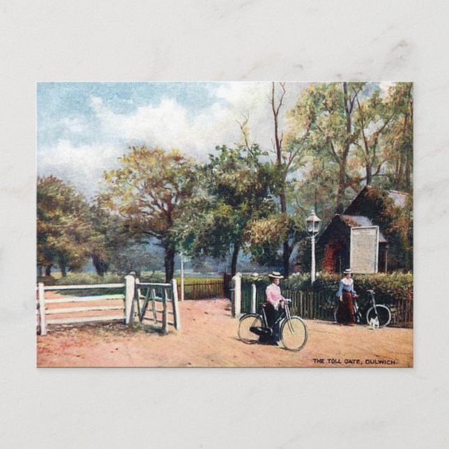 Ancienne carte postale - Porte de péage, Dulwich,  (Devant)