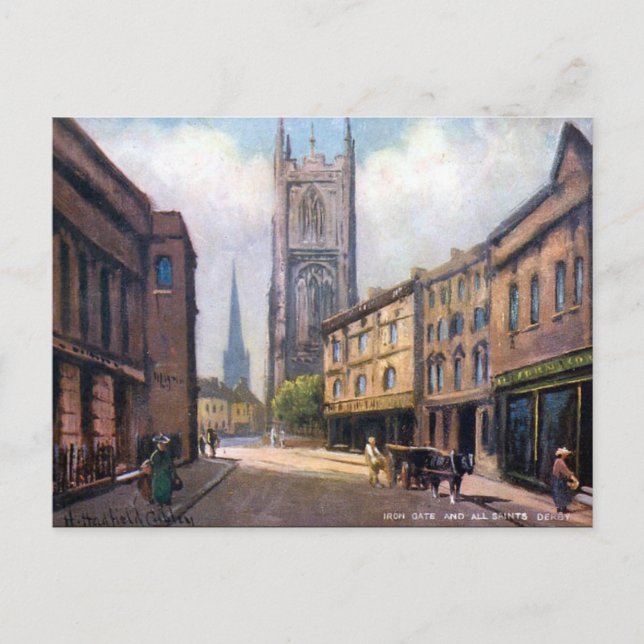 Ancienne carte postale - Porte en fer, Derby (Devant)