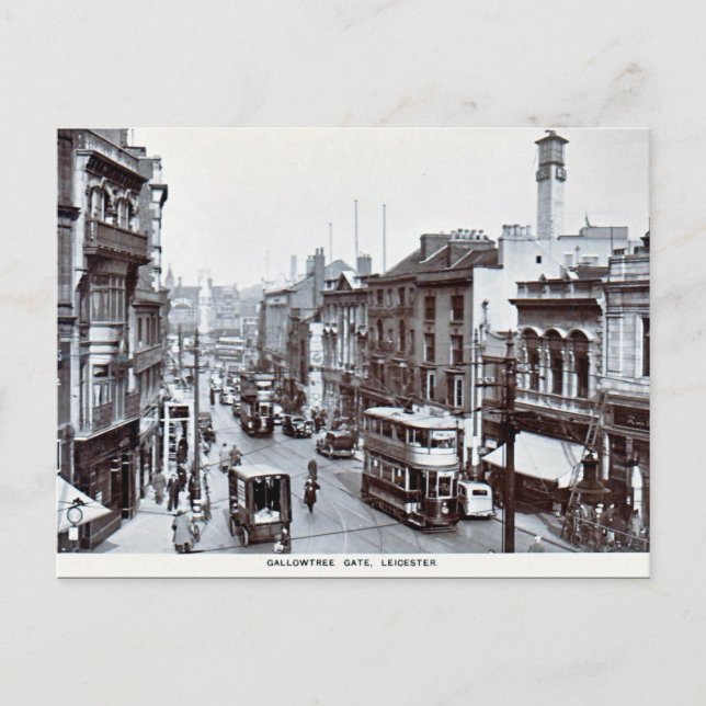 Ancienne carte postale - Porte Gallowtree, Leicest (Devant)