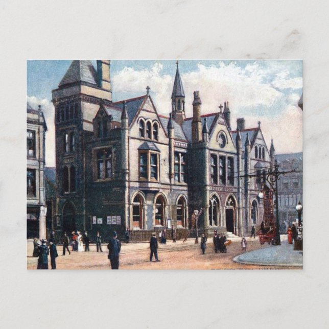 Ancienne carte postale - Poste, Halifax, Yorkshire (Devant)