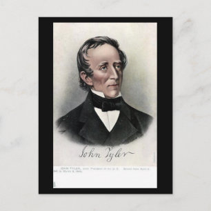 Ancienne carte postale - Président américain John 