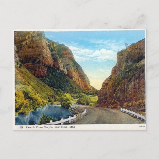Ancienne carte postale - Provo Canyon, Utah (Devant)