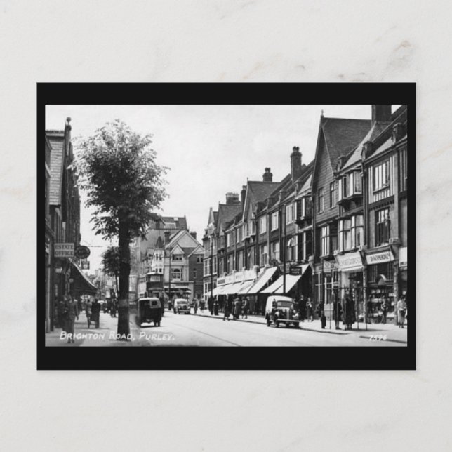 Ancienne carte postale - Purley, Londres (Devant)