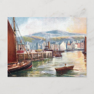 Ancienne carte postale - Ramsey, île de Man