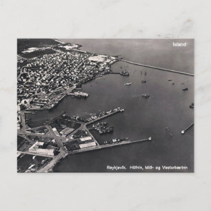 Ancienne carte postale - Reykjavik, Islande