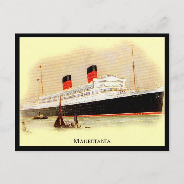 Ancienne carte postale - RMS Mauretania (Devant)