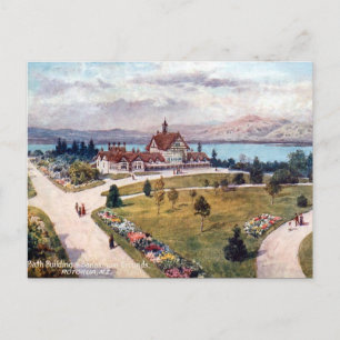 Ancienne carte postale - Rotorua, Nouvelle-Zélande