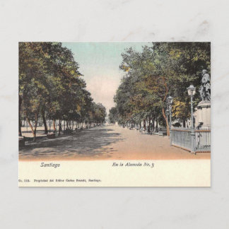 Ancienne carte postale - Santiago, Chili
